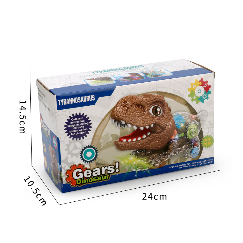 Universal de juguete dinosaurio simulación modelo animal música luz Gear Tyrannosaurus pterosaurus puesto al por mayor