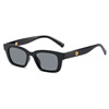 Children's retro rectangular sunglasses suitable for men and women, glasses hip-hop style, cat's eye