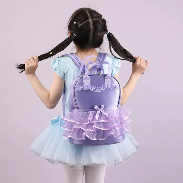 Backpack lace princess bag Rui camp dancing bag children dance bag girl ballet bag large capacity