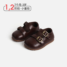 春秋季上新纯色幼儿宝宝学步鞋女童户外休闲运动鞋防踢防滑稳步鞋