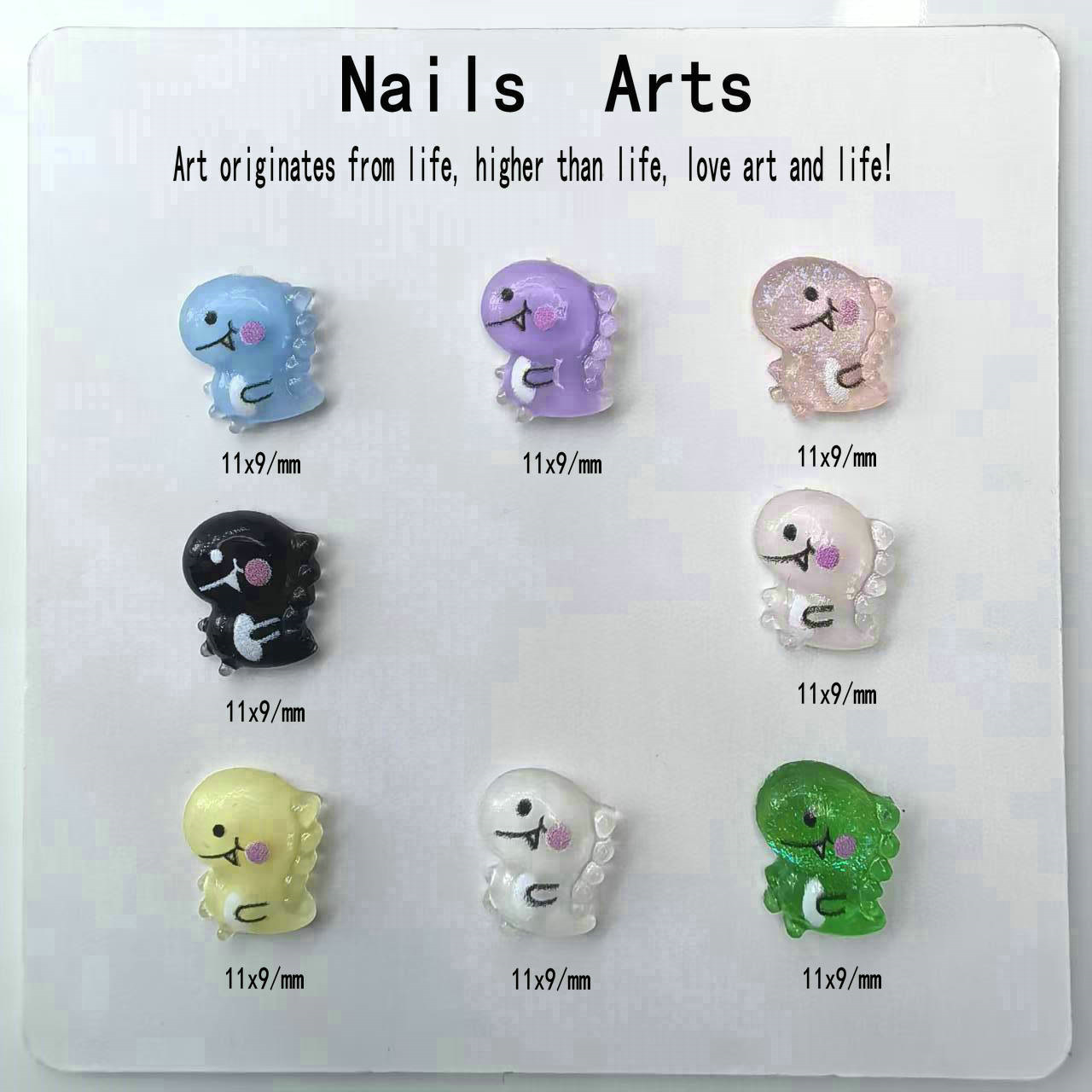 卡通恐龙美甲饰品批发指甲装饰diy穿戴甲美甲饰品配饰0001