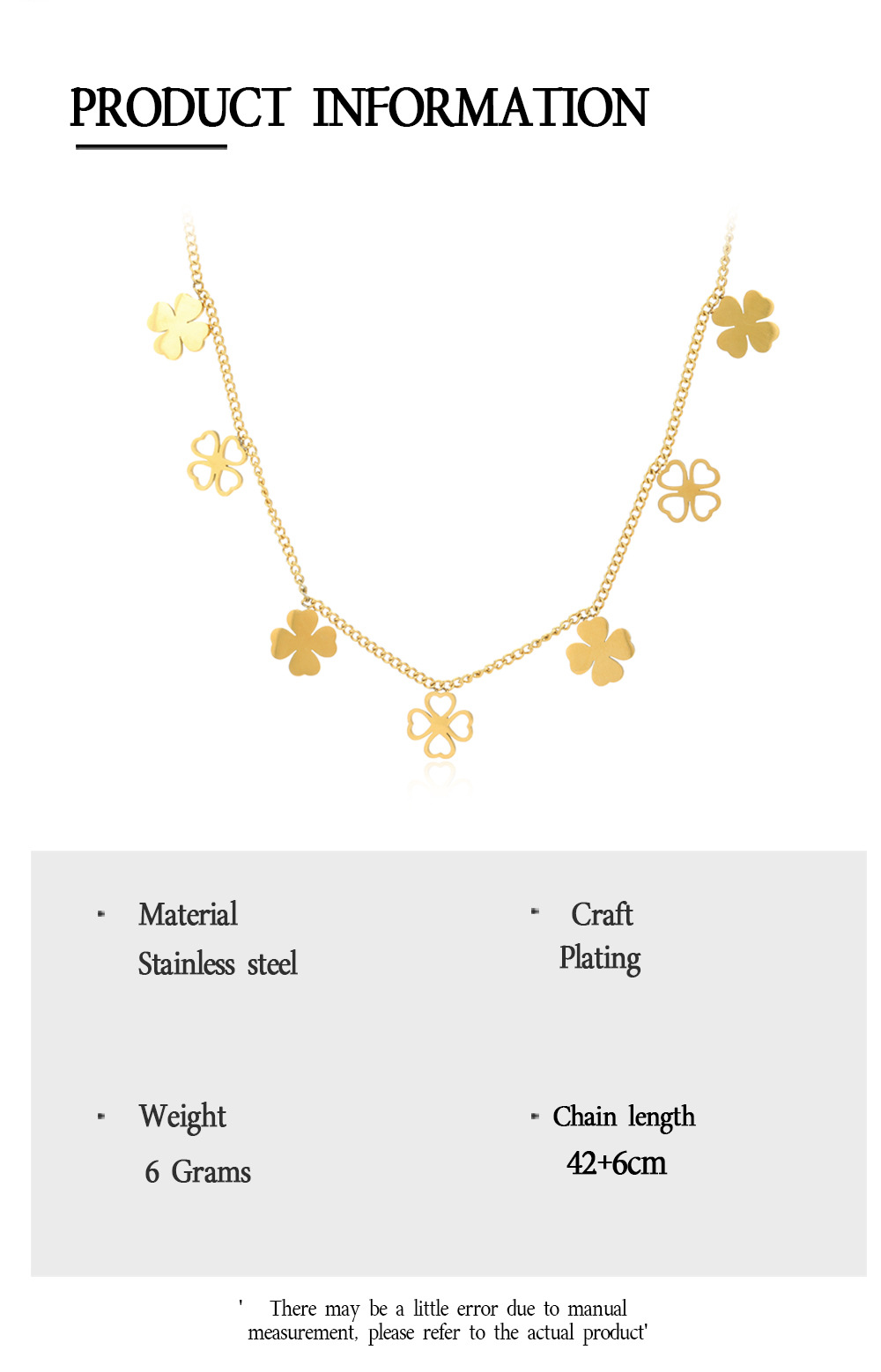 Leaf Fashion Stainless Steel Necklace Wholesale display picture 1