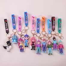 跨境新款猎魔女团钥匙扣超大号立体潮玩公仔汽车钥匙链挂件公仔