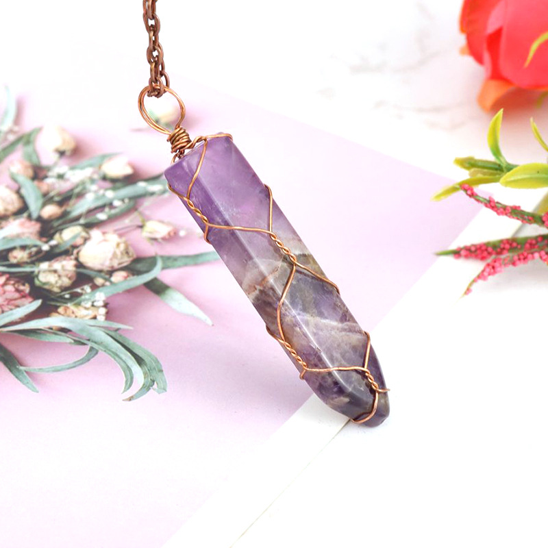Fashion Geometric Agate Handmade Pendant Necklace 1 Piece