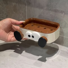 石鹸ケース壁掛け式水切り家庭用穴なしかわいい洗面台石鹸ケース多機能トイレ棚