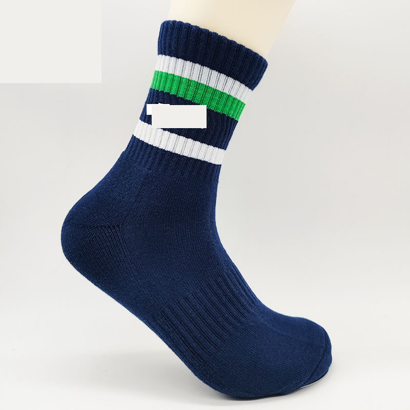 Calcetines de bádminton profesionales para hombres y mujeres, tubo medio, toalla antideslizante, fondo, tenis, baloncesto, correr, calcetines deportivos gruesos y transpirables
