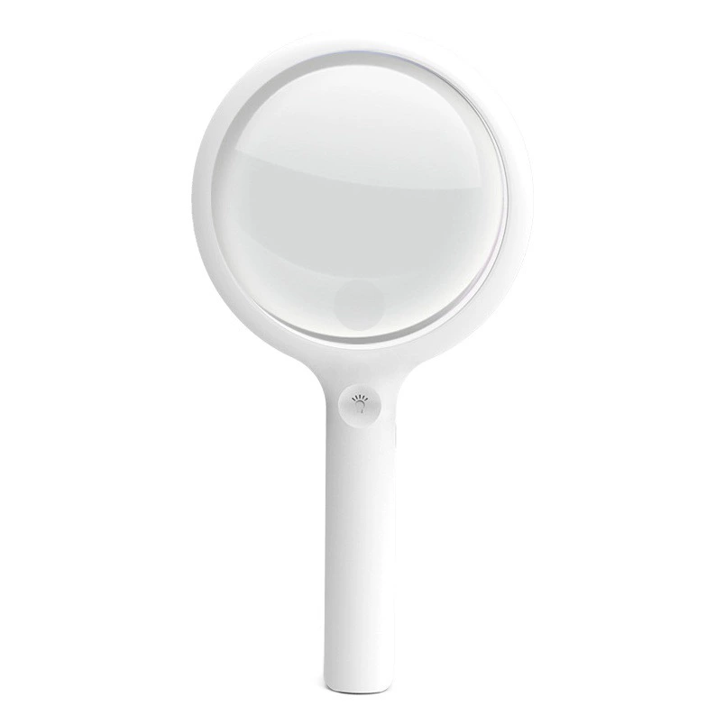 Ручной сенсорный переключатель для зарядки с 20 светодиодными лампами 110 мм для пожилых людей для чтения с большим зеркалом HD увеличительное стекло 8036