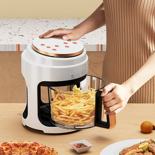 Cross-border Air Fryer Transparent Air Fryer Large Capacity French Fry Machine 4L Smart Multifunction Electric Oven