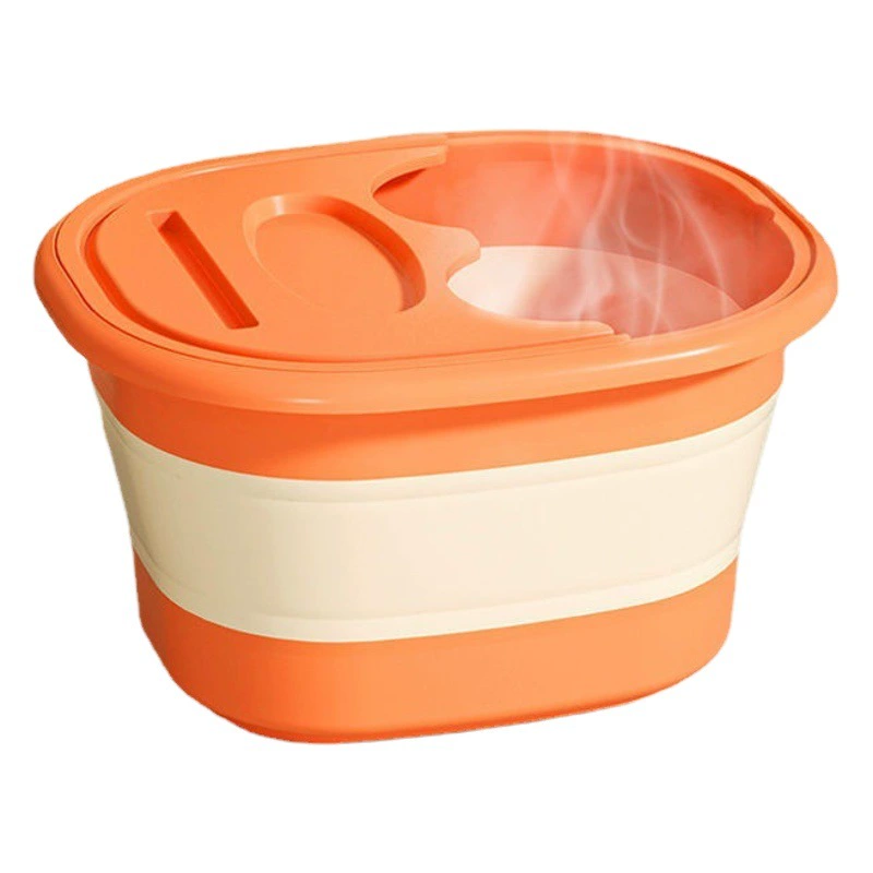 Ведро для ванны для ног с крышкой, производитель, оптовая продажа, складное ведро для хранения, бытовое ведро для ванны для ног, массажное ведро для ванны для здоровья, ведро для ног