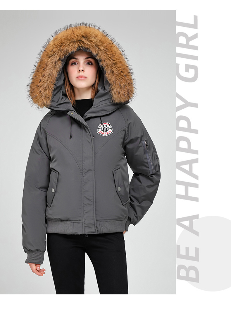 Wasserabweisende Pufferjacke für Herren/Damen – Wintermantel mit Kapuze und abnehmbarem Waschbärpelzbesatz (S-XXL) – Skifahren & Pendeln in der Stadt_voghion.com