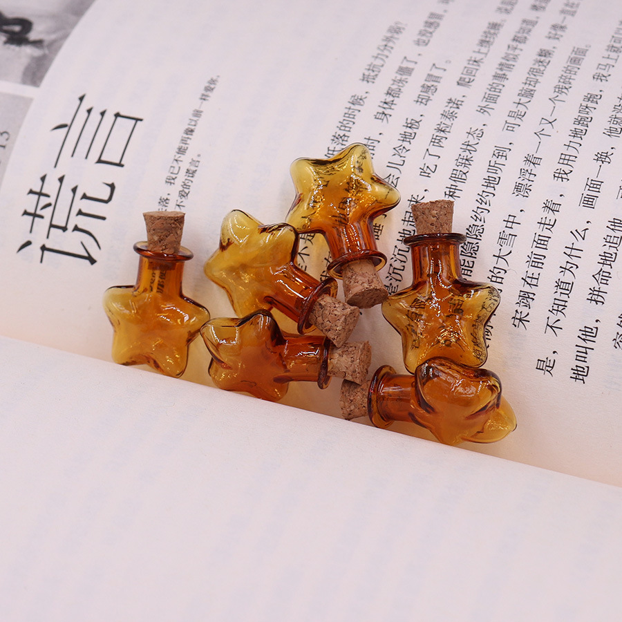 5g Weight Ornaments Jewelry Making Type 2.5-3CM Jewelry Making Size Drift bottle Classification 1 Piece Quantity Wooden plug, Glass Material Geometric Pattern Simple Style Style 1 Piece 2.5-3CM Wooden Plug Glass Geometric Drift Bottle 22
