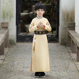 古风汉服襦裙儿童唐装宝宝男孩古装中国风童装秋2023新款冬款