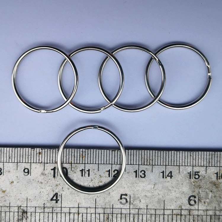 Производитель брелоков для ключей Фошань Наньхай 1,5*25, пятно с апертурой 1,4*25, брелок для ключей, железное кольцо с двойным обручем