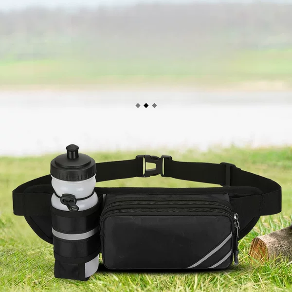 Cross-Border Popular Custom Sports Water Bottle Waist Bag, Water-Resistant Phone Pouch for Men and Women, Outdoor Hiking and Mountaineering Fitness Gear