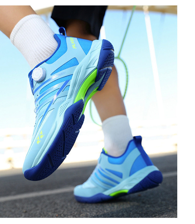 Giày thể thao cầu lông tennis chuyên nghiệp unisex siêu nhẹ thoáng khí chống trượt — 9212 Trăng Xanh, 9212 xanh nhạt, 9212 Đen Cam chi tiết 12