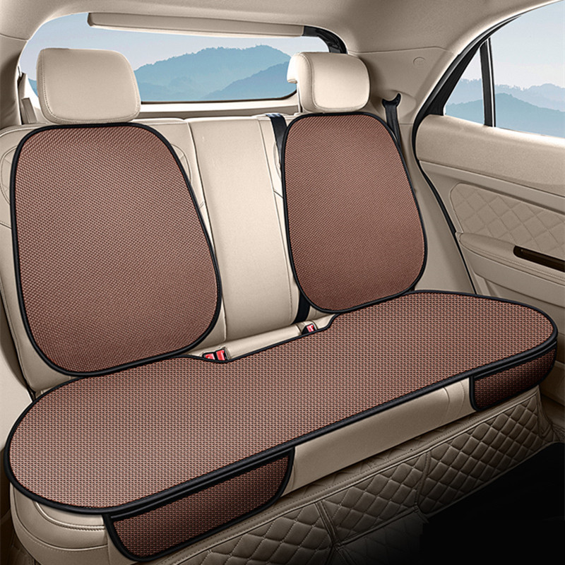 Universal – Summer Seat cushion, seat cover - ky-ice-silk-coffee-hook-with-back-rear-row