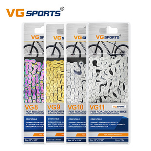 VG Sports 9/9/10/11 Speeds Mountain Road Bicycle Chain Незащитная легкая золотая культура