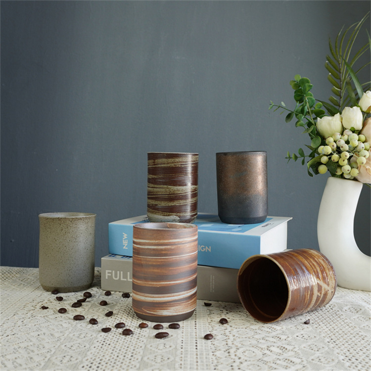 Rustikale Keramik Espressotasse - Handgefertigte Kaffeetasse_voghion.com