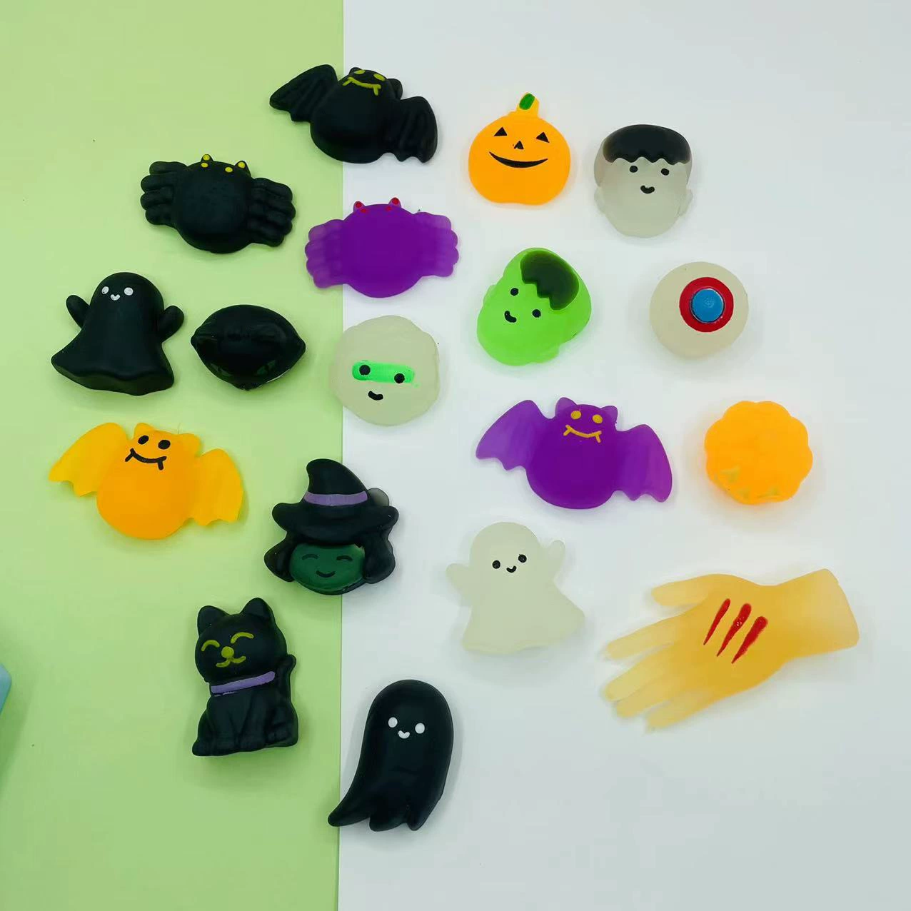 Светящийся Хэллоуин щепотка музыка декомпрессионное животное маленькие пельмени мягкая резина новинка игрушки щепотка музыка оптом Заводской магазин