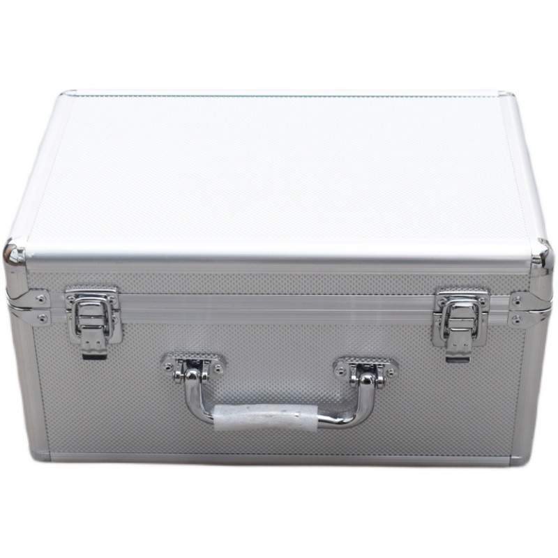 Caja de herramientas portátil de aleación de aluminio Caja de seguro Caja de archivo Caja de almacenamiento de contraseña Caja de instrumentos Caja de almacenamiento de objetos pesados