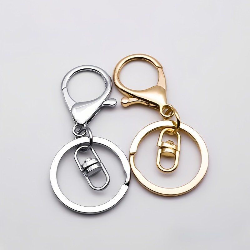 3 ピースロブスタークラスプ金属キーホルダーアクセサリーペンダントバックル diy おもちゃ人形キーホルダークリエイティブ手作り|undefined