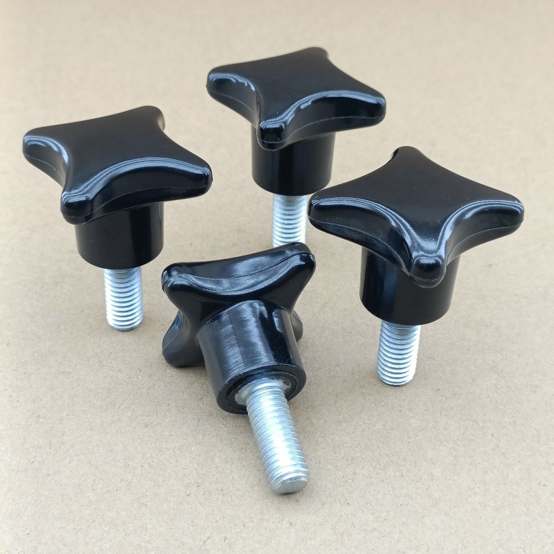 现货销售 HALDER品牌 24730-0152 带螺纹杆的星型旋钮 四星型把手