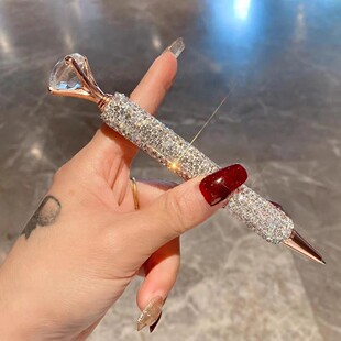 Diamond Large Diamond Crystal Ballpoint Pen Fountain Pen Signature Pen Creative Office Student Gift Gift Foreign Trade Hot Sale