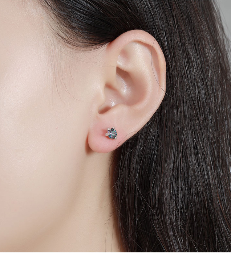 1g Weight 925 Sterling Silver Ear Needle Material Moissanite Inlay Material Ear Studs Classification 1 Pair Quantity Daily, Street Occasion 925 Sterling Silver Material Geometric Pattern All Seasons Season Unisex Gender Simple Style Style 1 Pair 925 Sterling Silver Moissanite Moissanite Earrings Geometric Ear Studs 无