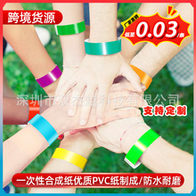 现货一次性手环跨境货源游乐园演唱会身份门票合成杜邦纸质手腕带