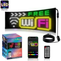 Popular Flexible LED Advertising Soft Screen APP Bluetooth Display Scroll Wording Double Row Store Signboard Display Soft Screen