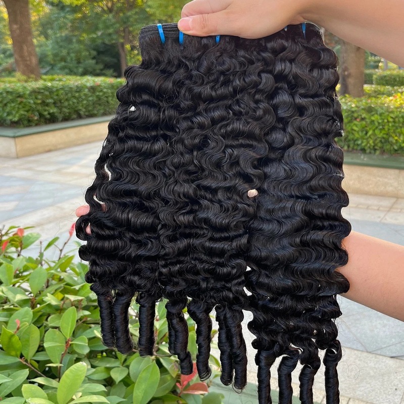 15A发帘高幅度Burmese Curly Bundles Human Hair Bundles全真发|undefined