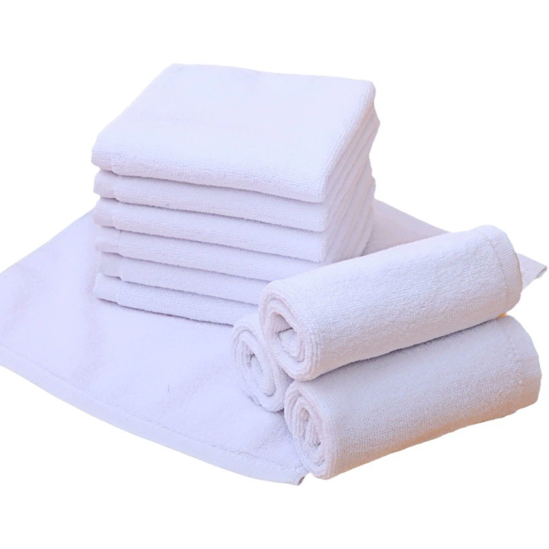 Отель хлопок Кейтеринг KTV белое квадратное полотенце 30*30 авиационное полотенце для рук Ресторан маленькое полотенце одноразовая тряпка