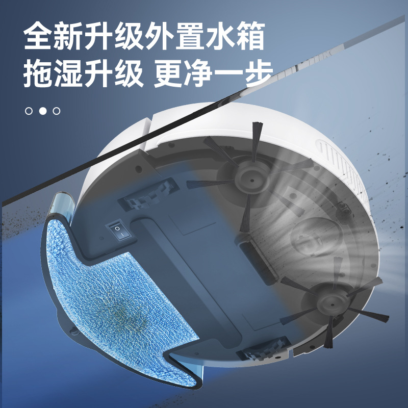 Robot de barrido inteligente de barrido, succión y arrastre de la máquina todo en uno teléfono móvil APP control limpieza doméstica y máquina de barrido transfronterizo Venta caliente