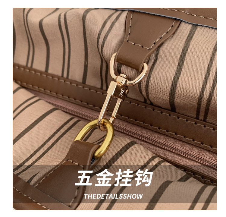 Large Capacity Bag Women's Bag 2021 New Fashion All-match Large Shoulder Bag Soft Leather Feeling Leisure Bucket Bag display picture 15