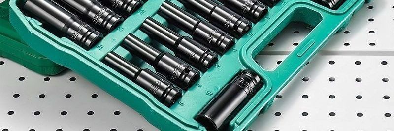 Large Socket Wrench Electric Extended Hex Socket 8-32mm Air Screwdriver Socket 1/2 Socket Complete Set Cross-Border