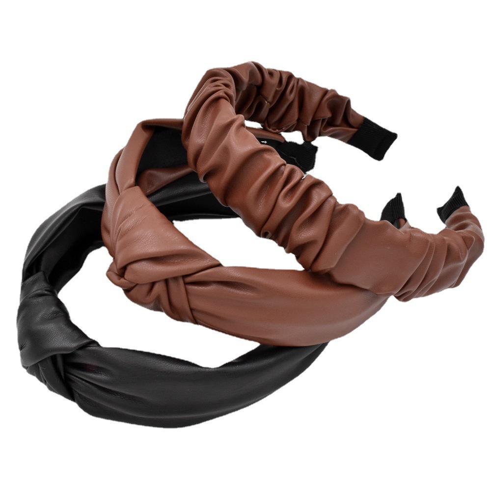 Fashion Style Simple New Knotted Leather Headband display picture 8