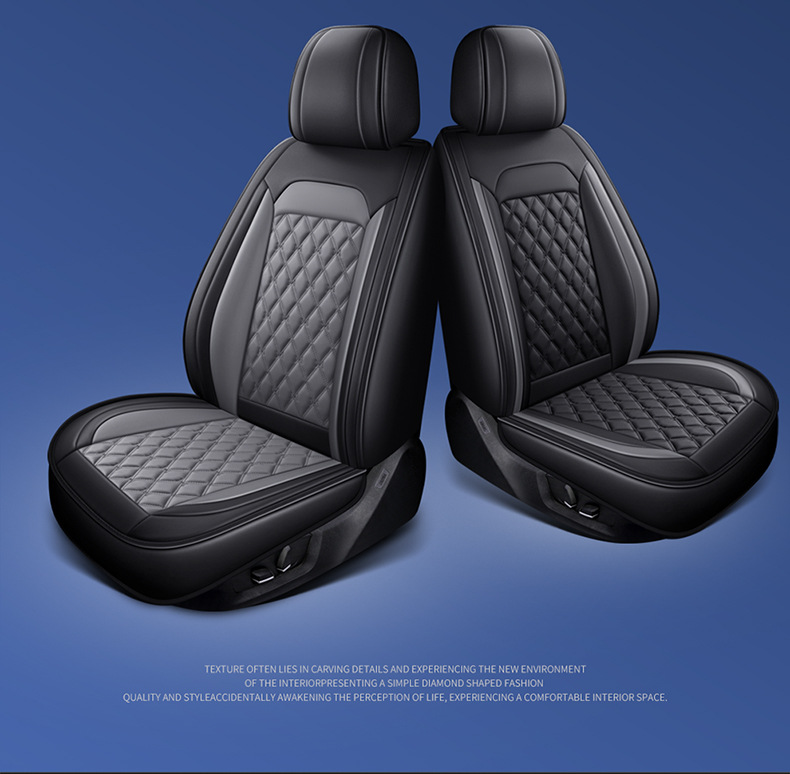 24 years of cross-border leather Amazon foreign trade full leather diamond car cushion four-season cushion five-seat all-inclusive seat cover cushion