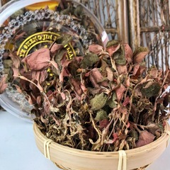 Bulk Golden Thread Orchid, Purple-Back Gold Grass, Whole Original Golden Thread Orchid with Branches and Leaves, Soup Material, One-Time Delivery Gift Box