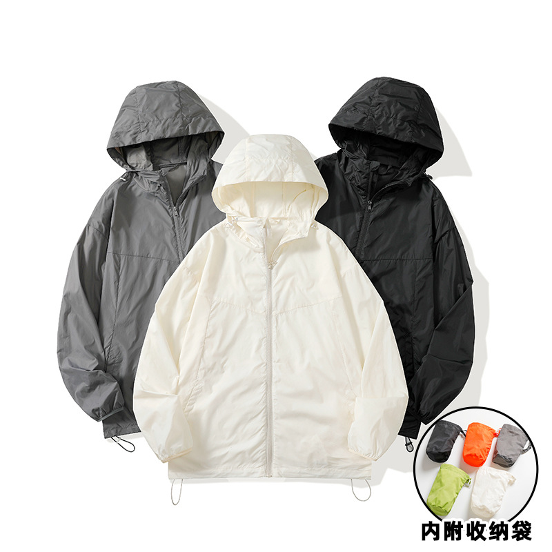 선스크린 의류 남성 여름 야외 경량 UV 보호 커플 패션 홍콩 스타일 선 스크린 의류 여성 외투 느슨한 코트