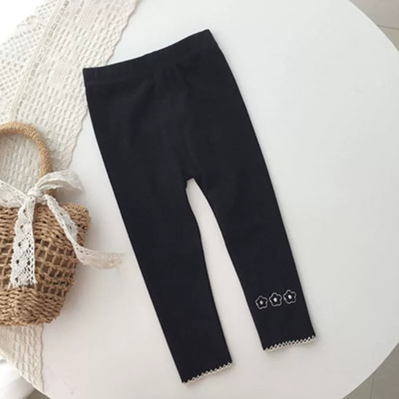 Autumn children's leggings flower-shaped, fashionable trousers girl's