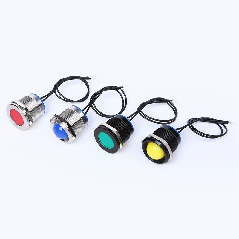 Brass spherical LED lights, indicator lamp, light strip, 22mm, 15cm