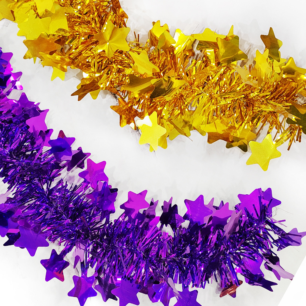 Ficha de lana de flores de decoración de la casa de bodas de navidad decoración de la boda columna pequeña tira de cinco estrellas