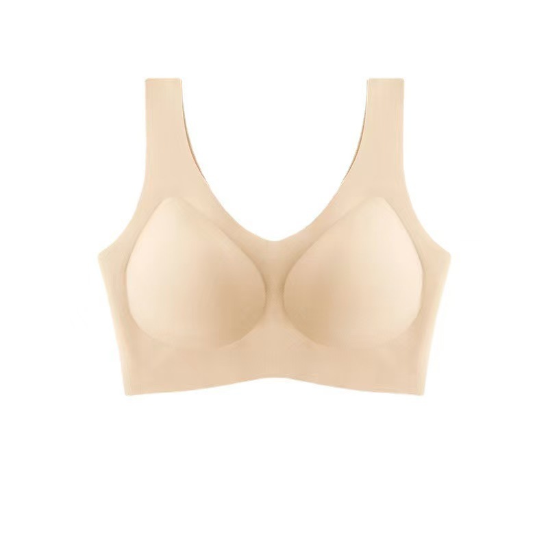 Taza fija sin marcas de gran tamaño sostén ropa interior sin anillo de acero para mujeres grandes pechos pequeños sin marcas de taza un chaleco para mujeres