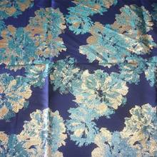 中式织锦缎面料彩色富贵牡丹金丝刺绣艾灸枕坐垫抱枕diy布料提花