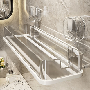 Suction Cup Storage Rack Bathroom Bathroom Sink Toilet Punch-Free Wall-Mounted Toilet Storage Rack
