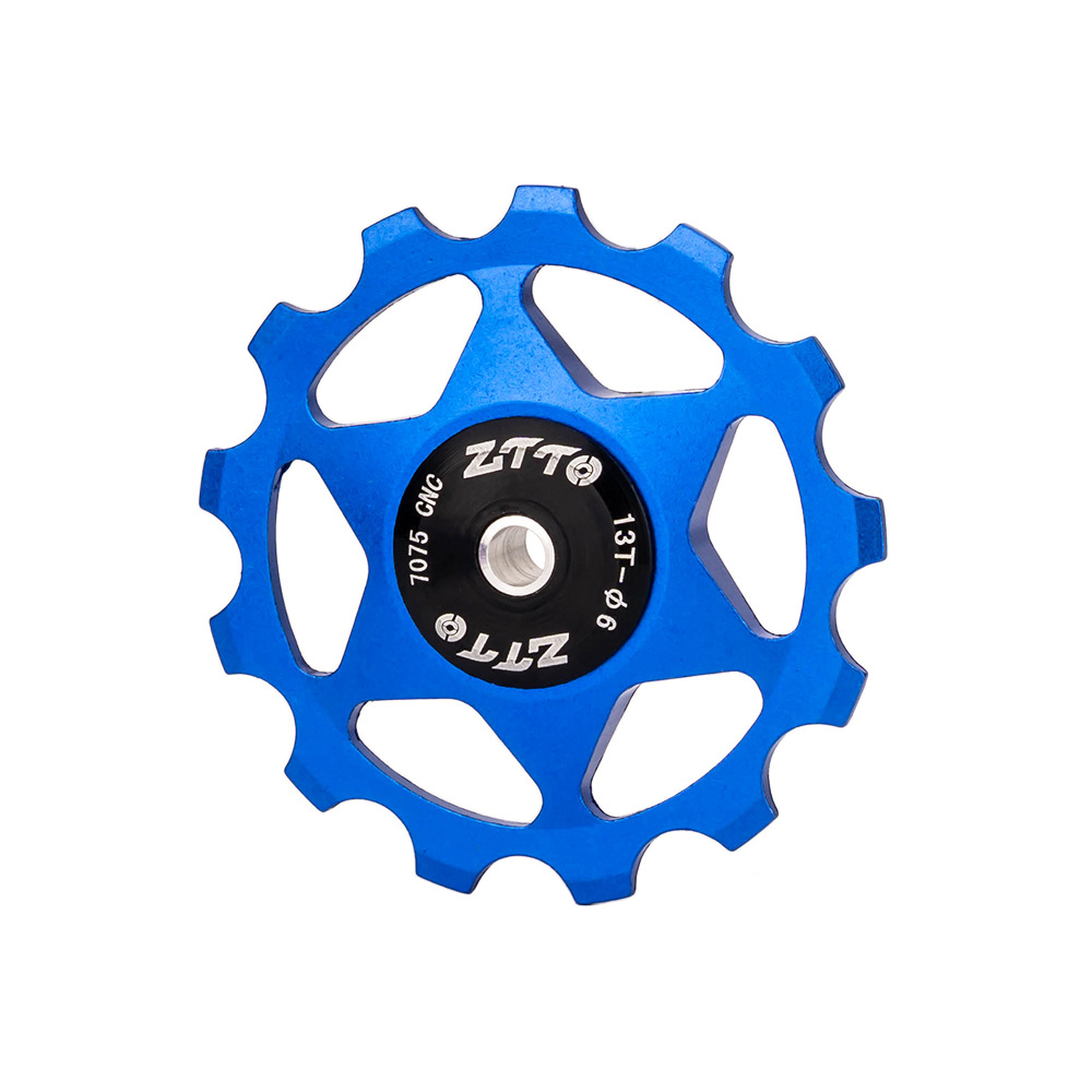 ZTTO bicicleta de carretera de montaña rodamiento trasero rueda de guía rodamiento de metal 13T accesorios de rueda de guía de transmisión de metal
