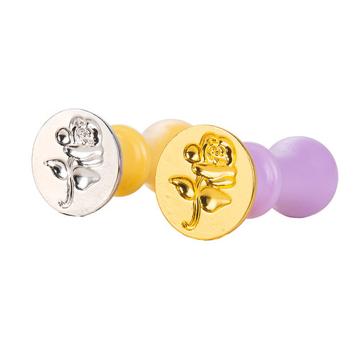 Universal fire paint seal head wholesale zinc alloy color-preserving electroplating retro creative gift fire paint