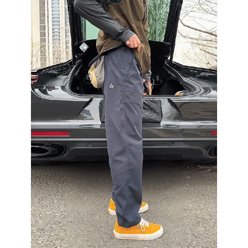 Triangle Logo Functional Assault Pants Men's Summer Windproof Waterproof Quick-Drying Straight Cargo Pants Outdoor Hiking and Mountaineering Pants