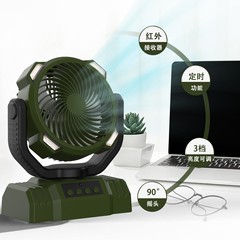 国境を越えた新型の長い屋外キャンプファンは首を横に振ってリチウム電気20000ミリアンペアのキャンプファンを遠隔充電した