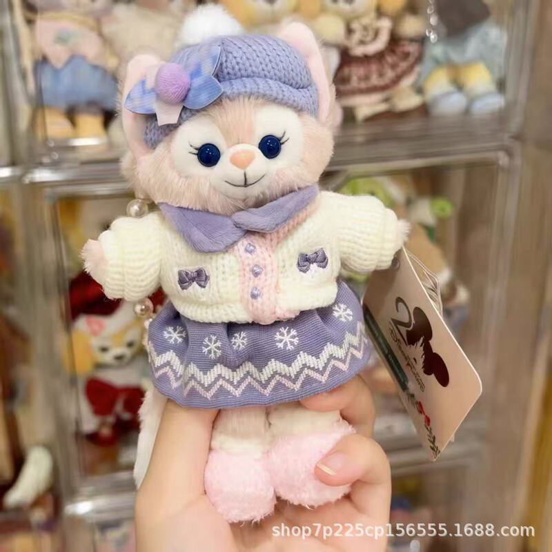 25 Hong Kong Disney Winter Lina Belle Keychain Pendant Lulu Cute Plush Doll Girl's Bag Pendant Figurine